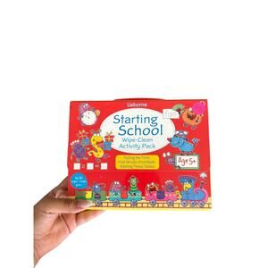 Usborne Starting School Wipe Clean Activity Pack Set of 4